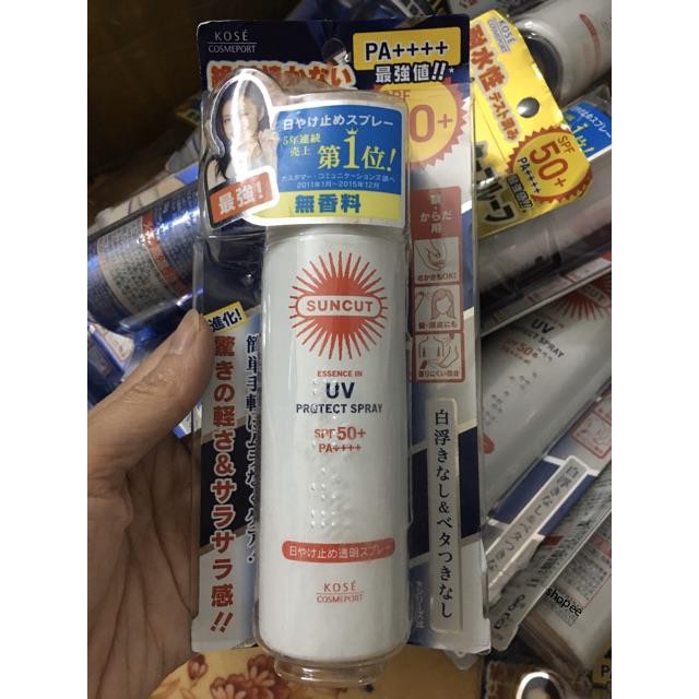 [Nhật Bản] Xịt chống nắng Kose UV Protect Spray SPF50+/PA++++