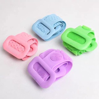 [ GIẢM GIÁ ] Đai tắm cọ lưng silicon, đai cọ lưng massage silicon