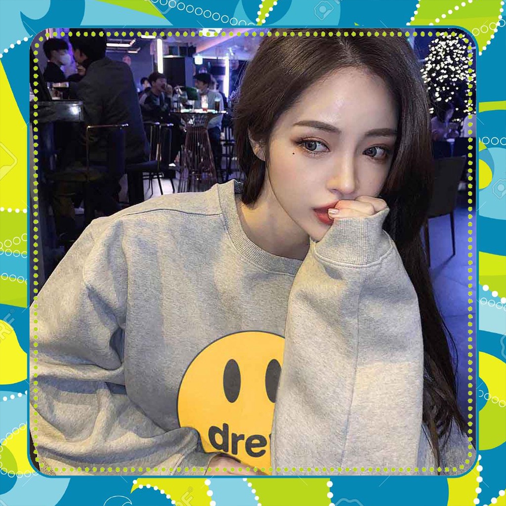 Áo Sweater DREW Nam Nữ Unisex Nỉ bông ngoại hoodie_drew1996