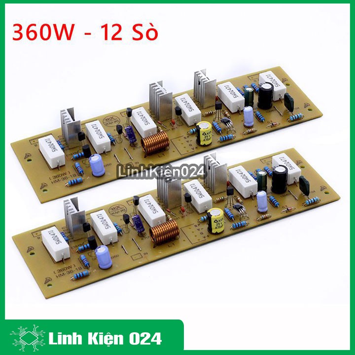 Board Khuếch Đại Công Suất 360W 12 Sò (Chưa Bao Gồm Sò) ( BH : 1 tháng )