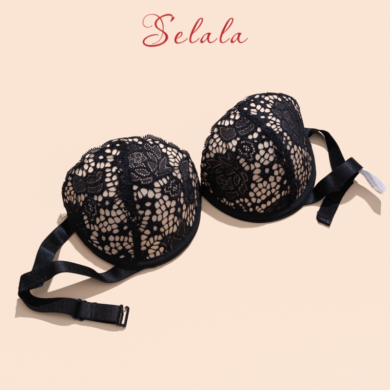 Áo Cúp Ngực Selala Ren Đệm Tim Siêu Nâng Đỡ Tạo Khe AC07