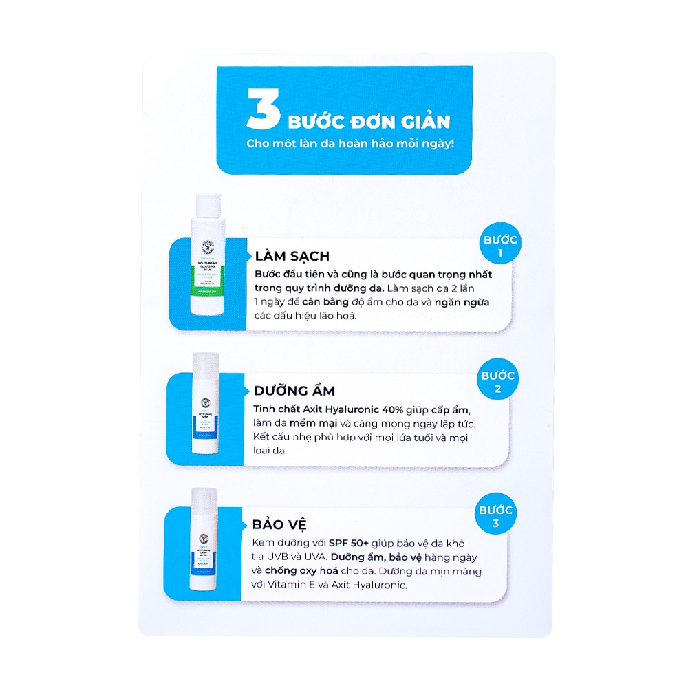 Bộ Pharmacist Formulators sản phẩm size nhỏ du lịch Sữa rửa mặt dưỡng ẩm- Kem dưỡng ẩm chống nắng - Serum dưỡng ẩm
