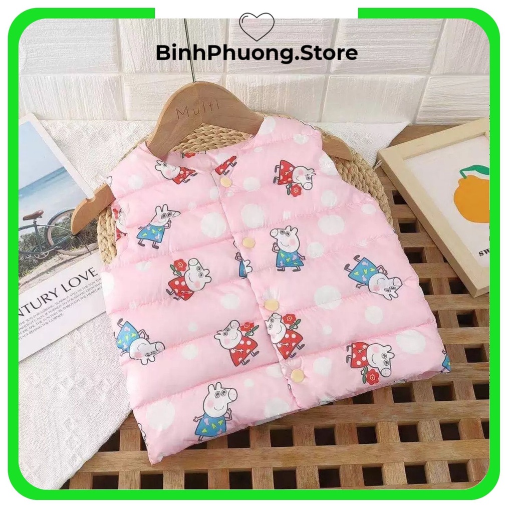 Áo Khoác Gile Phao Cho Bé Trai Bé Gái Phong Cách Hàn Quốc 6 tháng 1 2 3 4 5 tuổi BinhPhuong.Store