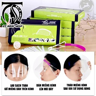 Miếng dán che mặt Hộp gồm 50 miếng Sử dụng khi sấy ,xịt gôm, làm hoá chất ...