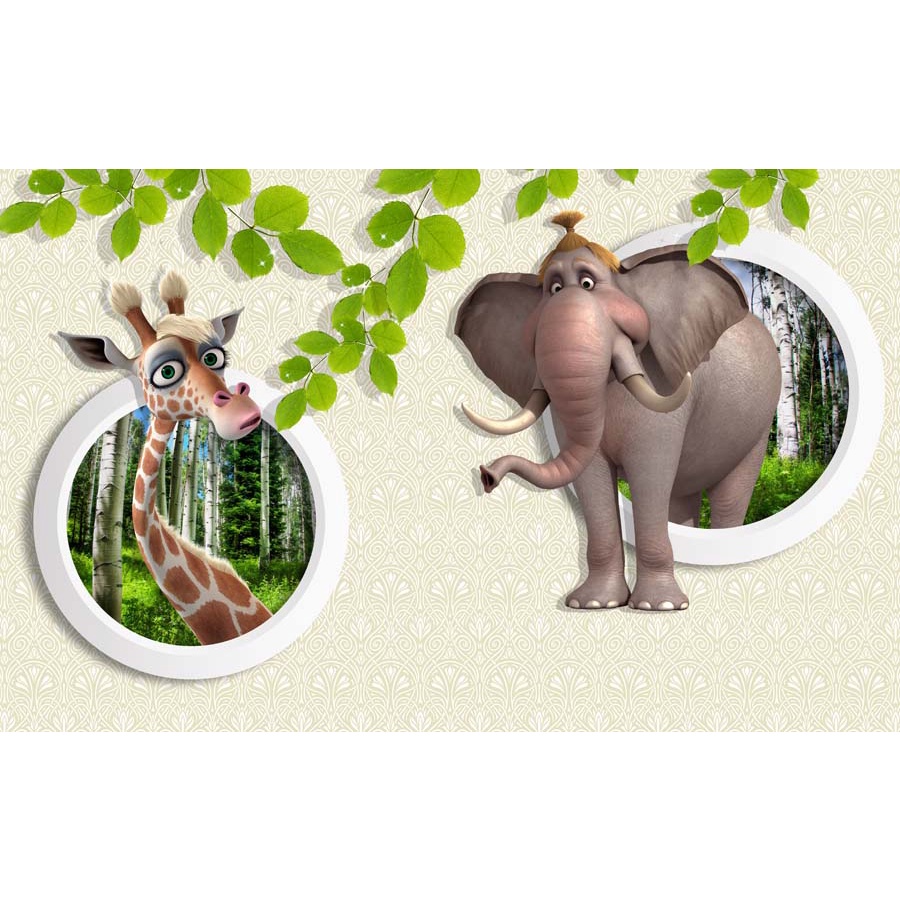 Tranh Dán Tường Hoạt Hình 3D chất liệu chống thấm nước