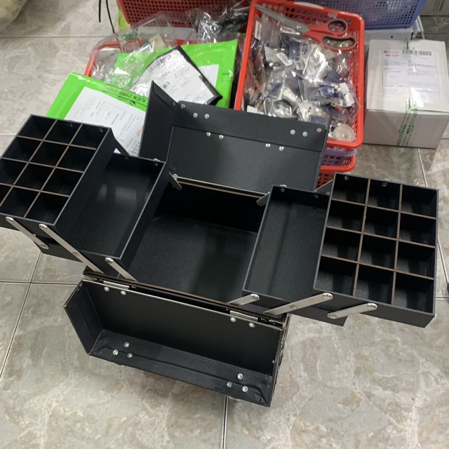 Thùng đựng đồ nail 2 tầng tách rời chuyên nghiệp