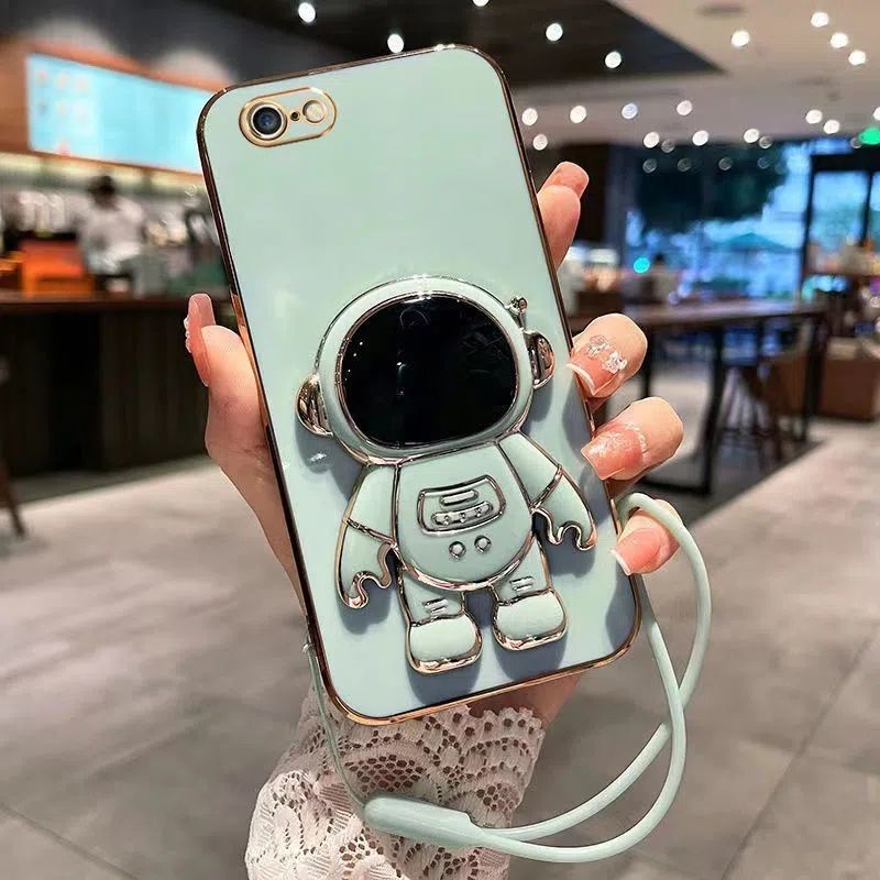 Ốp Lưng OPPO A83 Ốp Điện Thoại Silicon Mềm Siêu Mỏng Gắn Giá Đỡ Hình Phi Hành Gia Chống Rơi Toàn Diện OPPO A83 A96 A76 Reno7 Z Reno 7Z Reno 8Z 5G Reno 6 5G