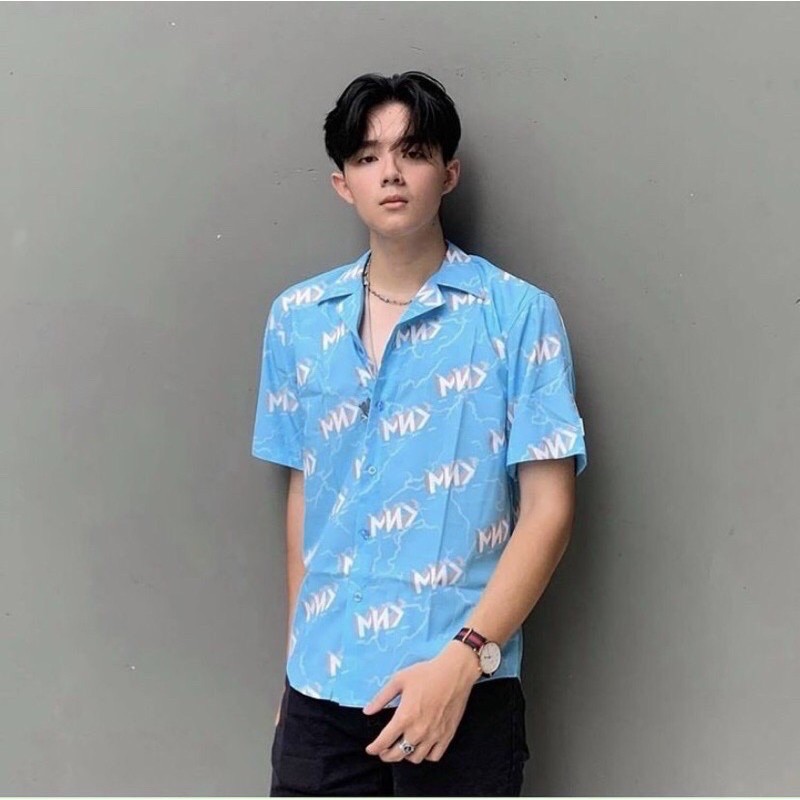 Áo sơmi hoạ tiết logo season 1 cổ vest #MENDE#