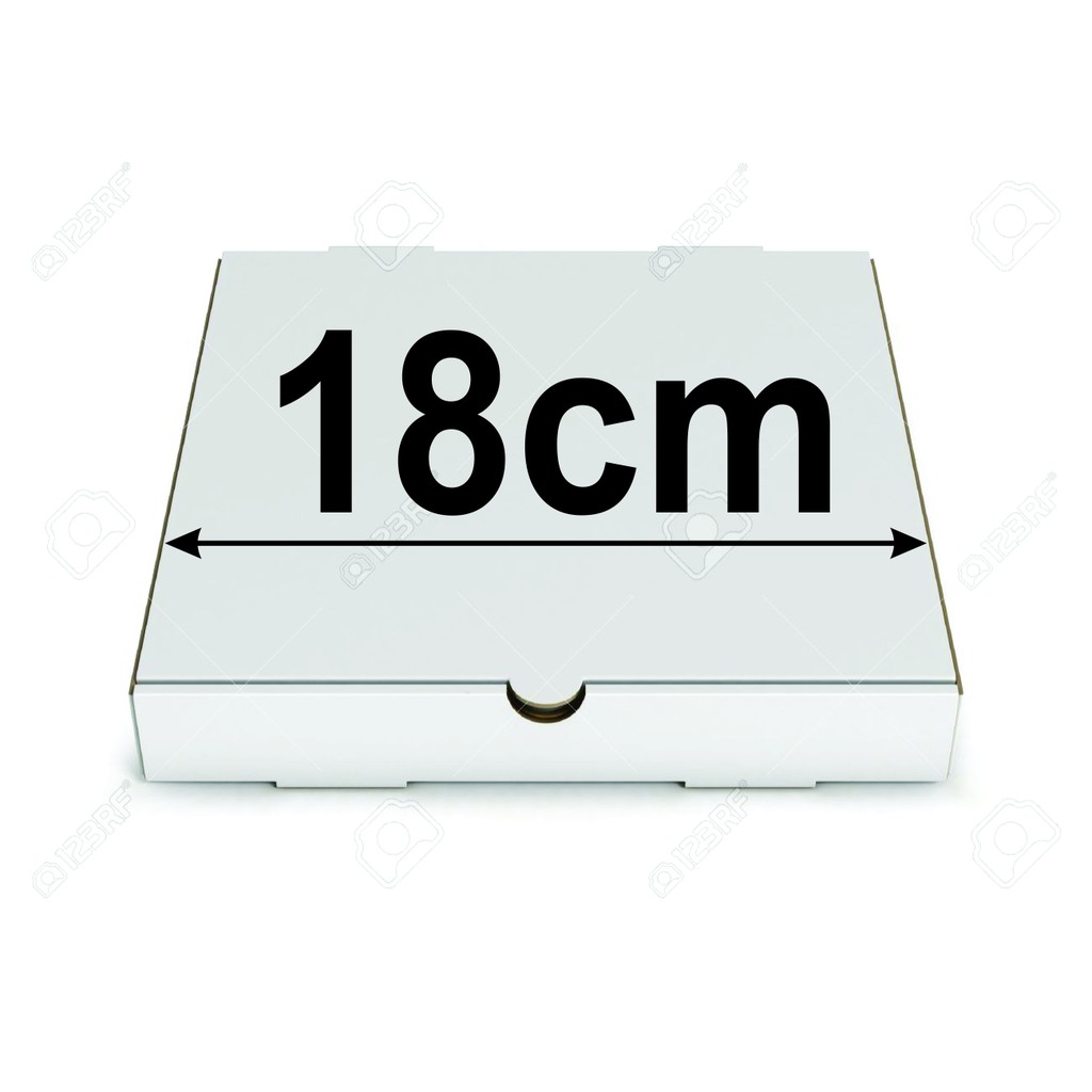 [50 cái] [18cm VUÔNG X 3cm CAO] HỘP GIẤY ĐỰNG BÁNH PIZZA CARTON BOX