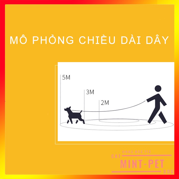 Dây Dắt Chó Tự Động Tiện Lợi #MintPet