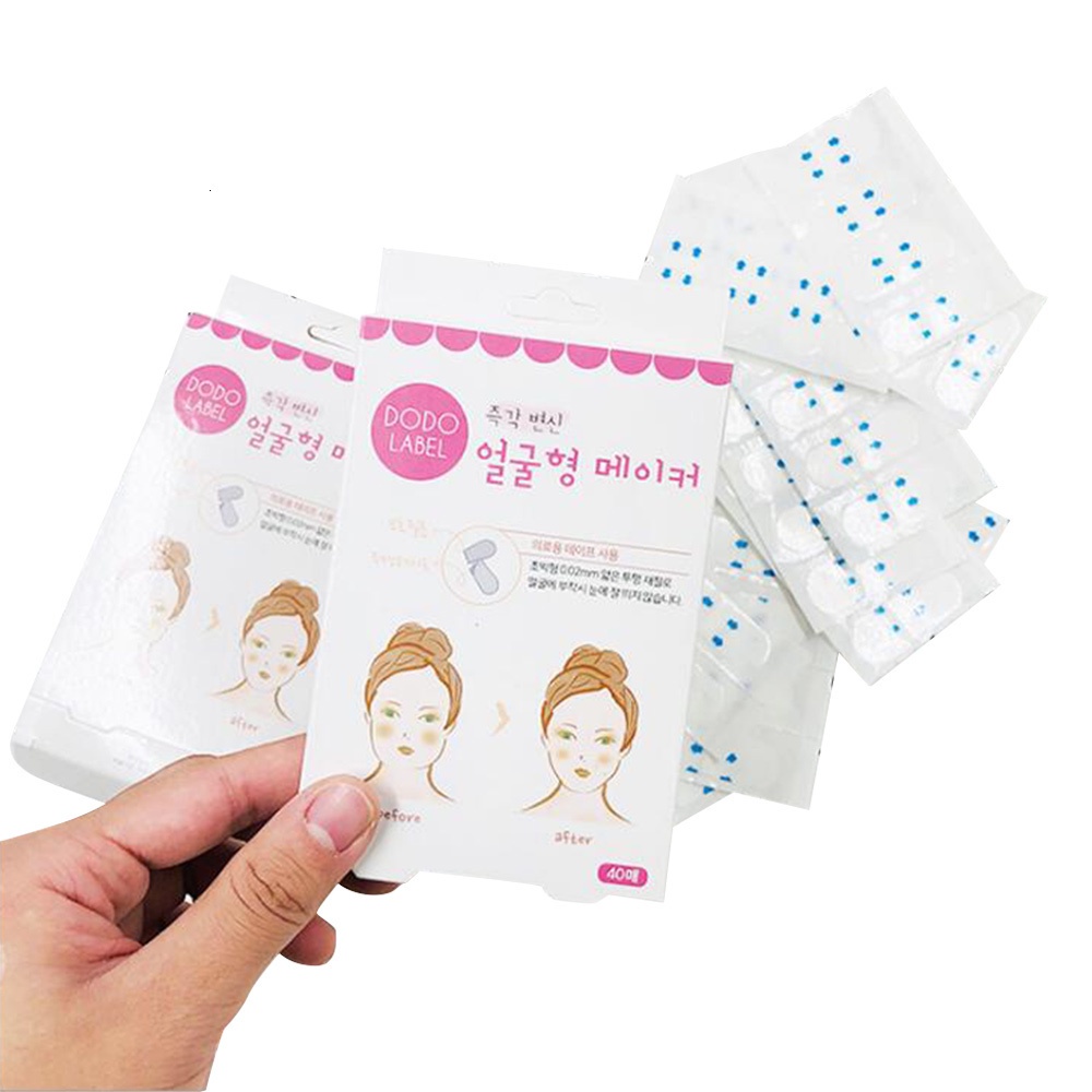 [Hàng mới về] Hộp 40 miếng dán làm thon gọn mặt SALORIE P-019 loại bỏ nếp nhăn cải thiện cằm chẻ chăm sóc làn da