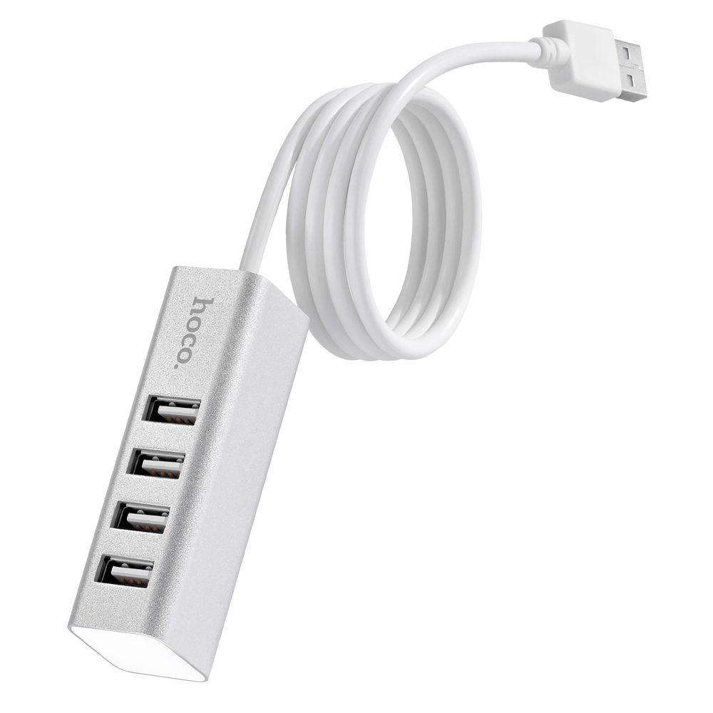 Hub 4 cổng Usb Hoco HB1 truyền tải dữ liệu nhanh, ổn định chống quá dòng, quá áp sạc nhiều thiết bị