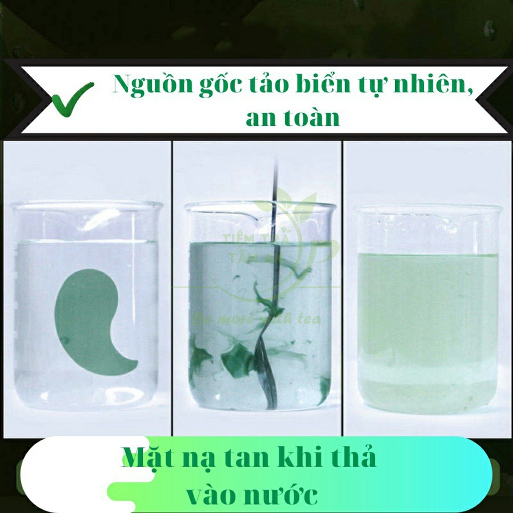 Mặt nạ mắt Bioaqua tảo biển, giảm quầng thâm, cấp ẩm nội địa Trung (Hộp 60 miếng) - Tiệm Trà Tâm An