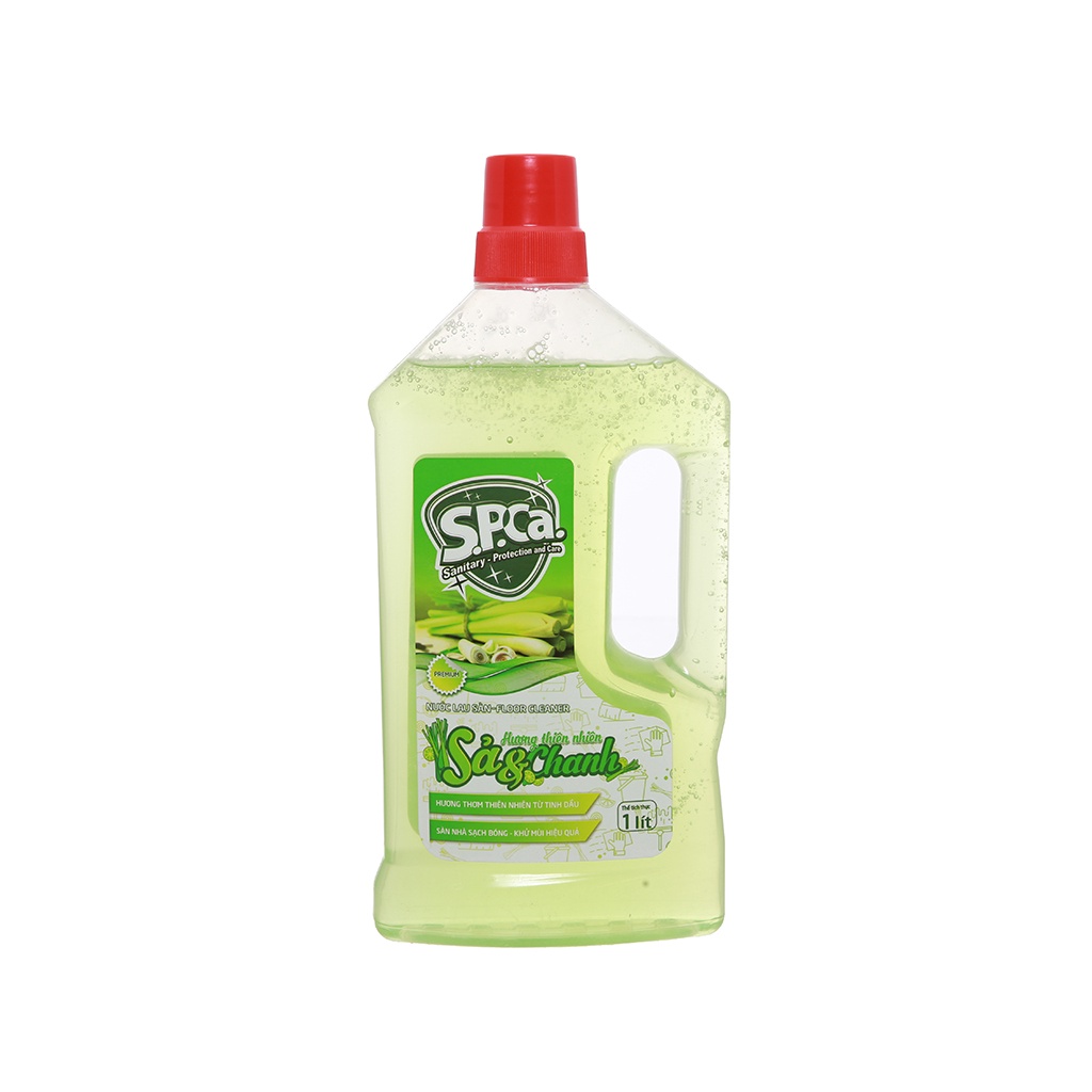 Nước Lau Sàn Cao Cấp SPCa 1 Lít Nước Lau Nhà Khử Mùi Sạch Khuẩn [Chính Hãng]