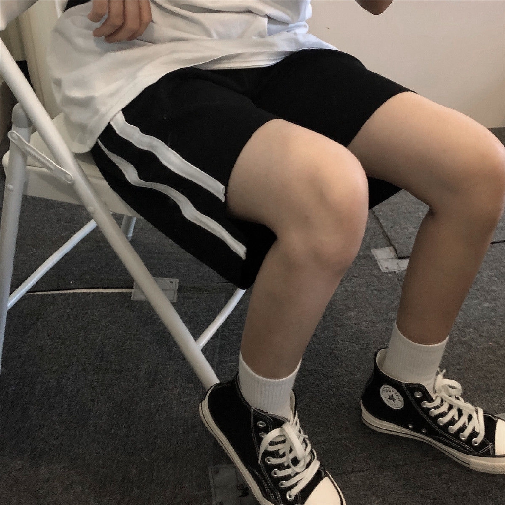 Quần Đùi Kiểu Dáng Đơn Giản Dễ Phối Đồ 239016Quần Short Ống Rộng Phối Túi Thời Trang Cho Nam Nữ