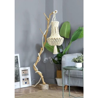 Đèn trần macrame trang trí nhà cửa