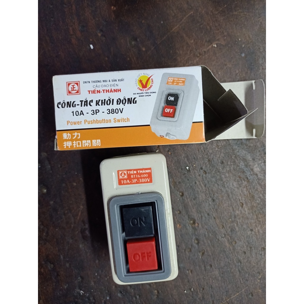 CÔNG TẮC NHẤN GIỮ ON/OFF TIẾN THÀNH - 3 PHA 10A