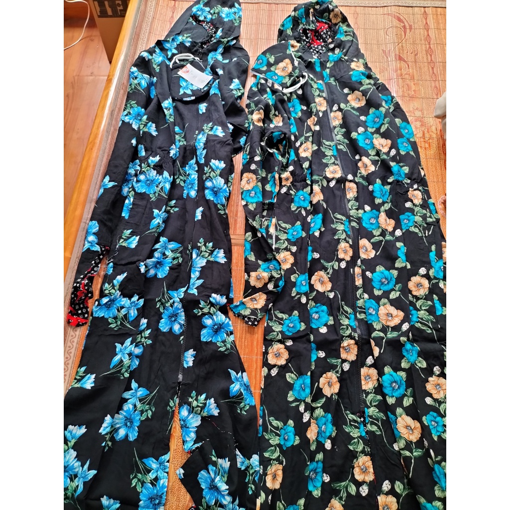 Váy chống nắng lanh toàn thân dài 160cm - Váy lanh 2 lớp mặc được 2 mặt