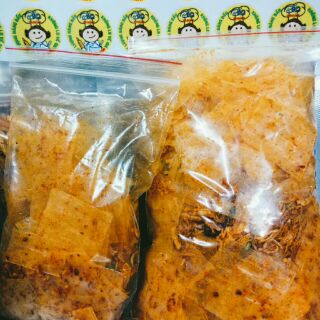 Combo 500g khô gà + 500g bánh tráng khô gà