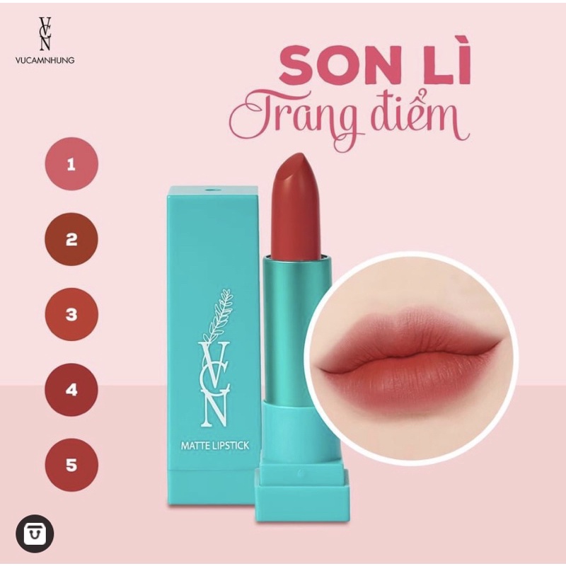 Son lì trang điểm VCN - Matte Lipstick