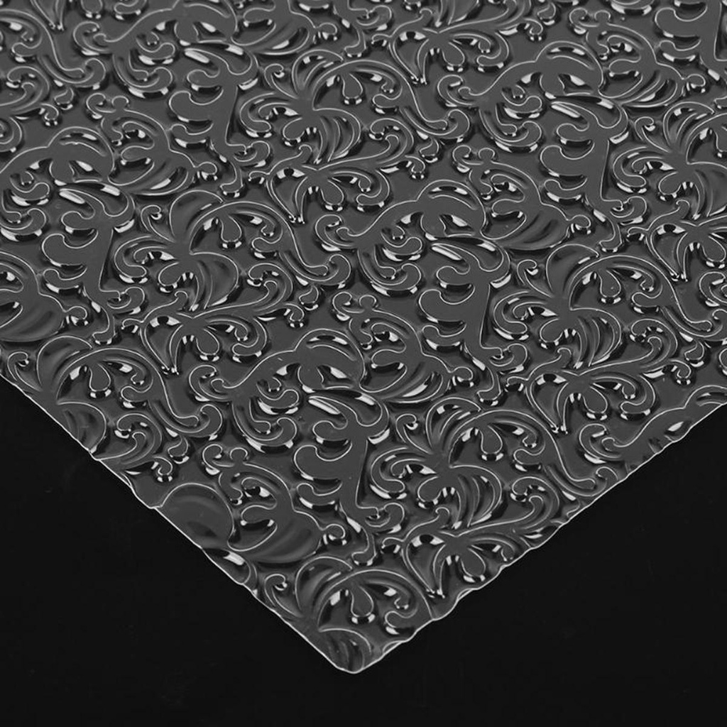 Set 6 Tấm Khuôn Trong Suốt Để Trang Trí Cho Bánh Kem Tiện Dụng