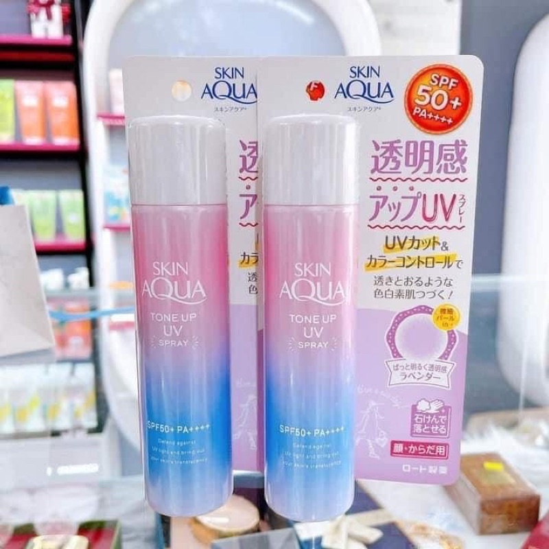 Chống Nắng Skin Aqua Tone Up Xịt,Cream,Milk Nhật Bản