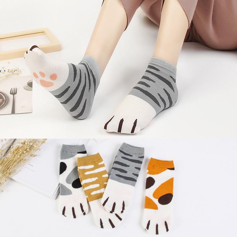 Cat Claws Ankle Socks Women Animal Socks Cotton Best Cute Girl Japanese Socks Spring Casual Thermal Socks Target Kawaii Simple