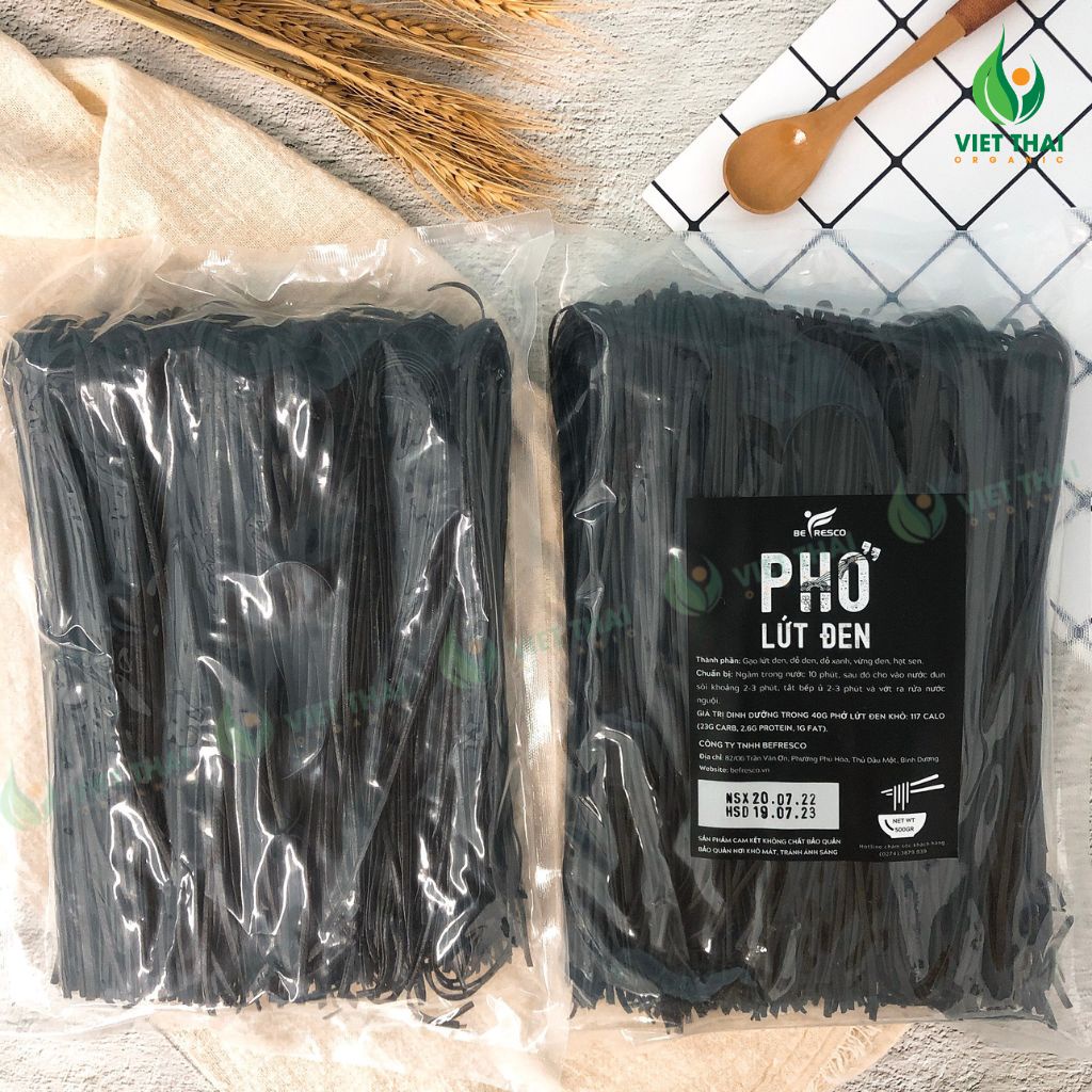 [MỚI] Phở gạo lứt đen giảm cân/ ăn kiêng thực dưỡng cho dân Eatclean/ Gymer gói 500g