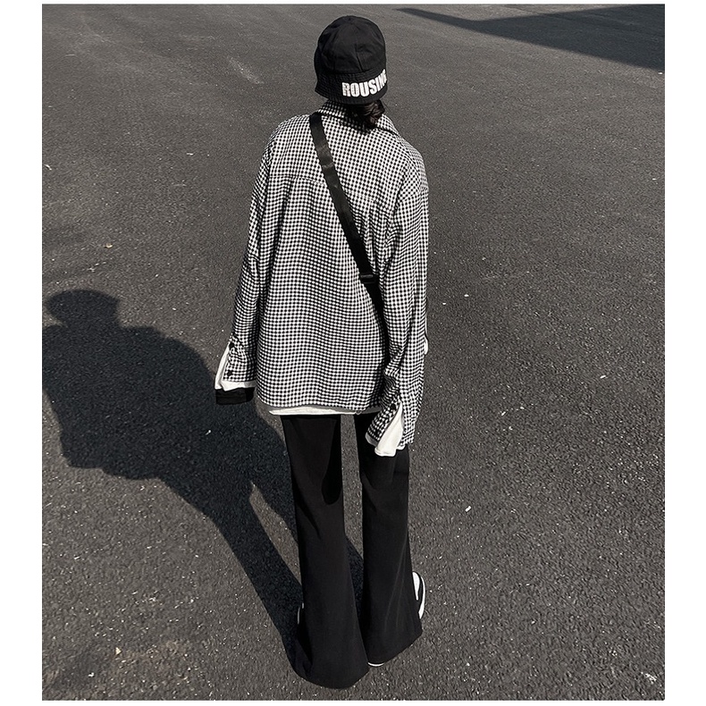 Quần Dài Ống Rộng Lưng Cao Phong Cách Mới Cho Nữ