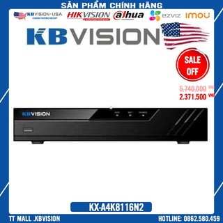 . đầu ghi 16 kênh ip 8.0 mp kx-4k8116n2 h265 .