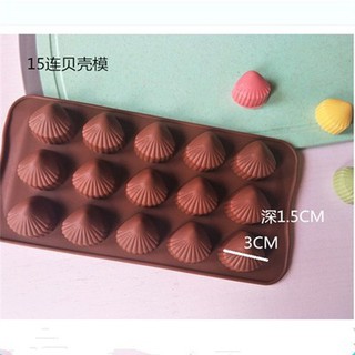 Khuôn silicone 15 vỏ hến
