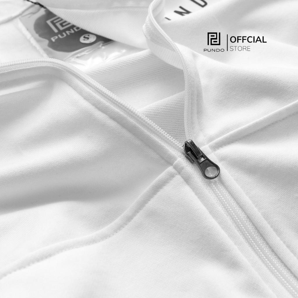 Áo khoác nam nữ PUNDO có nón và dây kéo với chất vải nỉ chân cua AKPD14