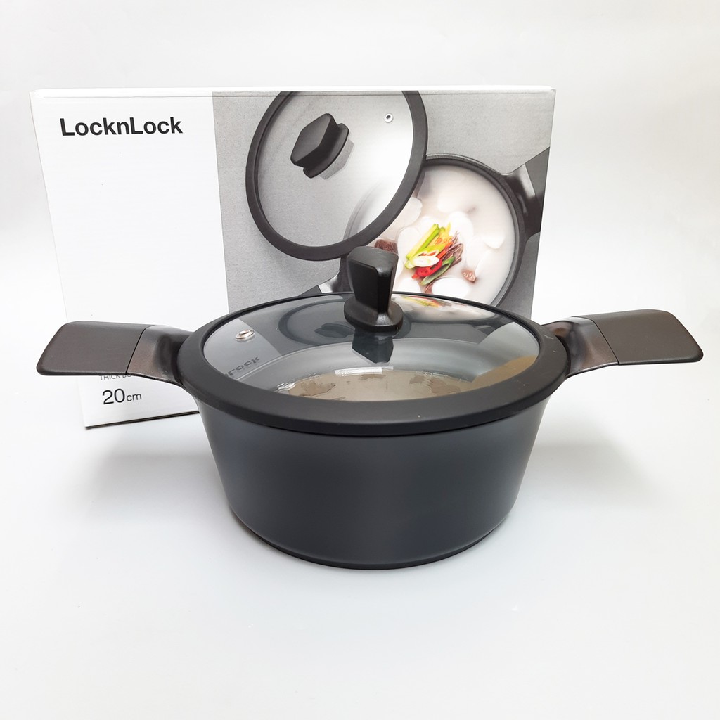 Nồi Siêu Chống Dính LocknLock EDGE Size 24cm CAC2411 (Đáy Từ)