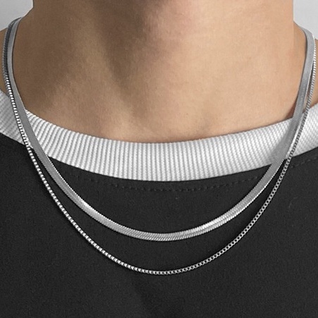 DÂY CHUYỀN SNAKE CHAIN KÈM XÍCH 2 TRONG 1 CỰC BỀN BỈ MAMA KING