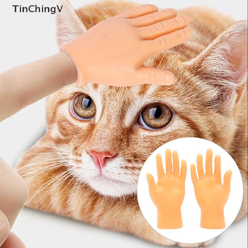 Bộ 2 Ngón Tay Đồ Chơi Mini Họa Tiết Hoạt Hình Sáng Tạo Vui Nhộn