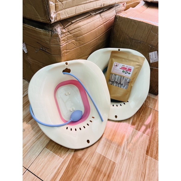 SET THẢO DƯỢC VÀ CHẬU XÔNG NGÂM VÙNG KÍN GẤP GỌN | Mamy Gold