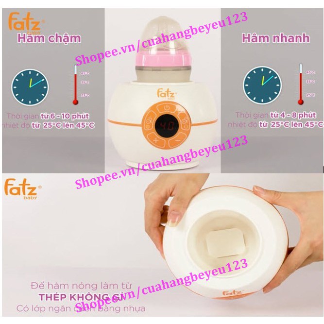 Máy Hâm Sữa và Tiệt Trùng Điện Tử Siêu Rộng Fatzbaby Fatz FB3028SL