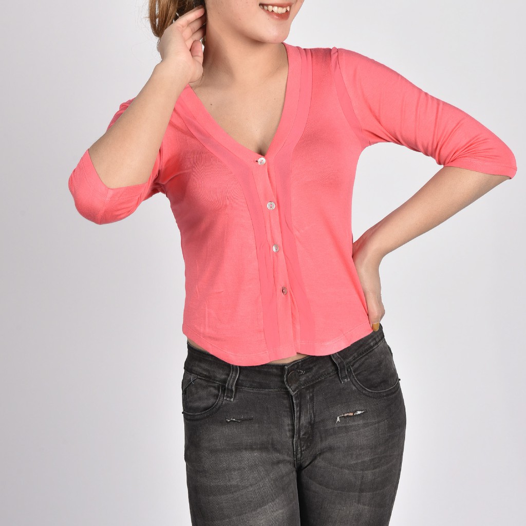 [Mã WABRWA15 giảm 15% đơn 300K] Áo caligan phối chiffon - WCS12091C | BigBuy360 - bigbuy360.vn