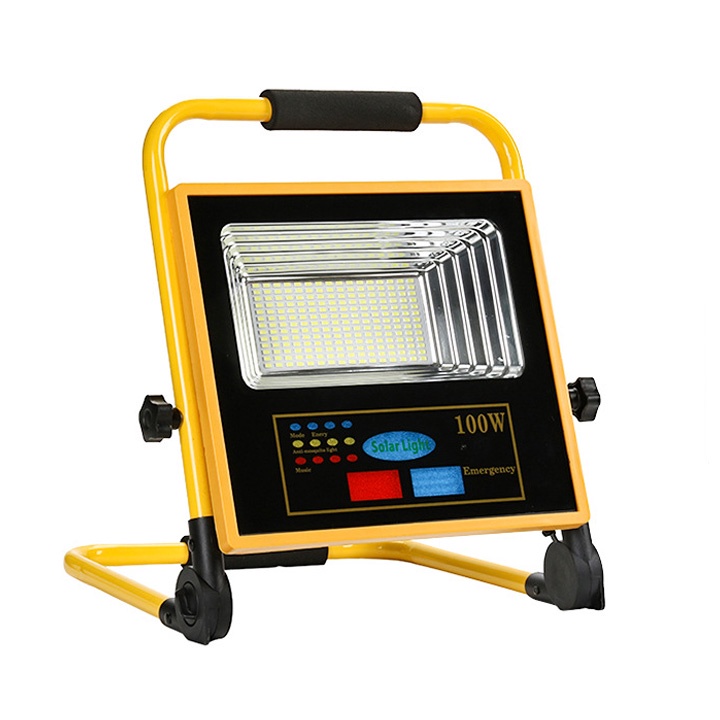 Đèn năng lượng mặt trời Solar light 100W -  Đèn LED pha chống nước IP67 mẫu mới nhất