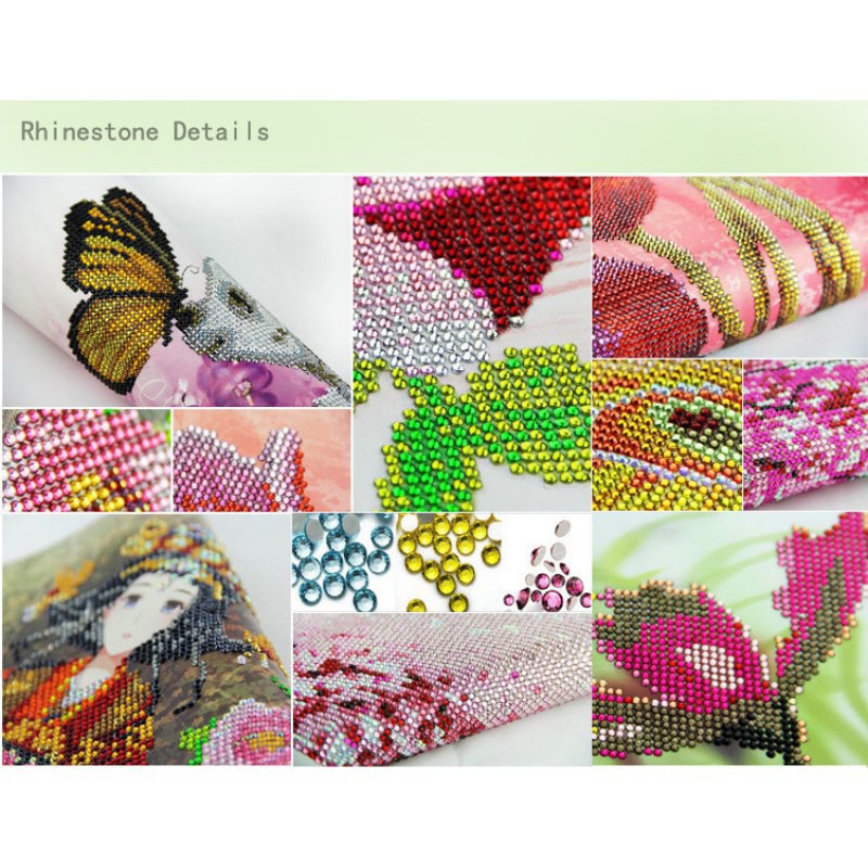 Bộ tranh đính đá tự làm hình lọ hoa 5D dùng trang trí | BigBuy360 - bigbuy360.vn