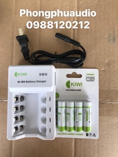 Combo pin, sạc KIWI