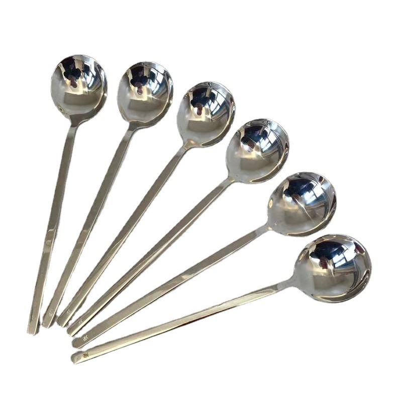 Hộp 5 chiếc thìa inox cao cấp sáng bóng  ( chuôi dài siêu cao cấp)