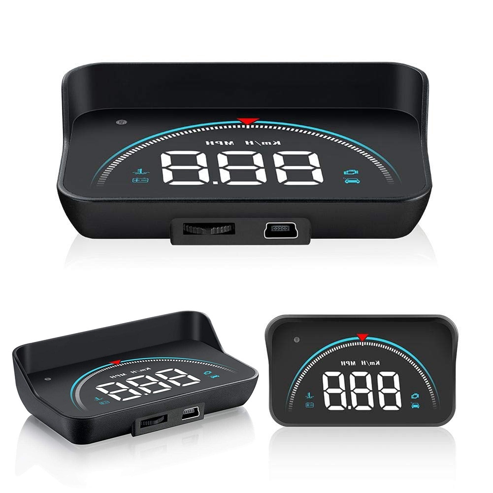 M8 Car HUD Head-up Display OBD2 II Overspeed Warning System Speed Projector