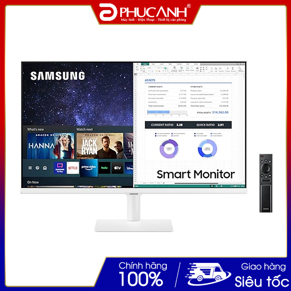 Màn hình thông minh Samsung LS27AM501NEXXV 27.0Inch VA tích hợp loa (màu trắng)