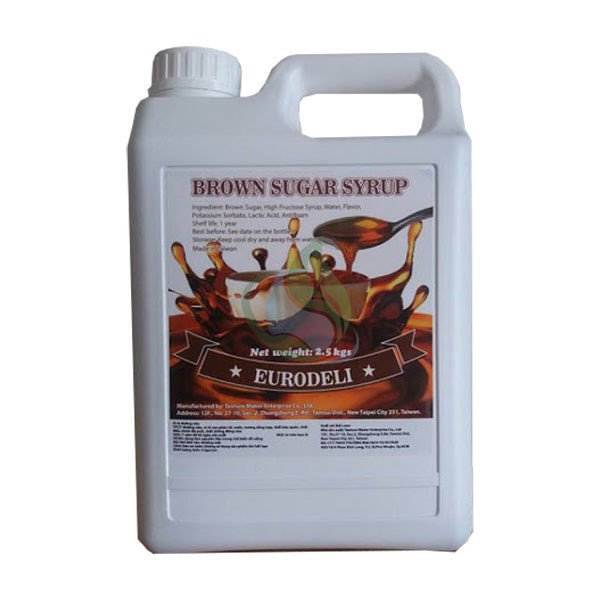 Syrup đường đen EURODELI (Brown sugar) 2,5 kg (Can) - TTT036