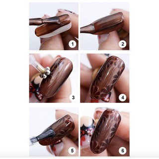 Cây Hơ Mắt Mèo Vân Hoa Làm Móng Cho Tiện Nail