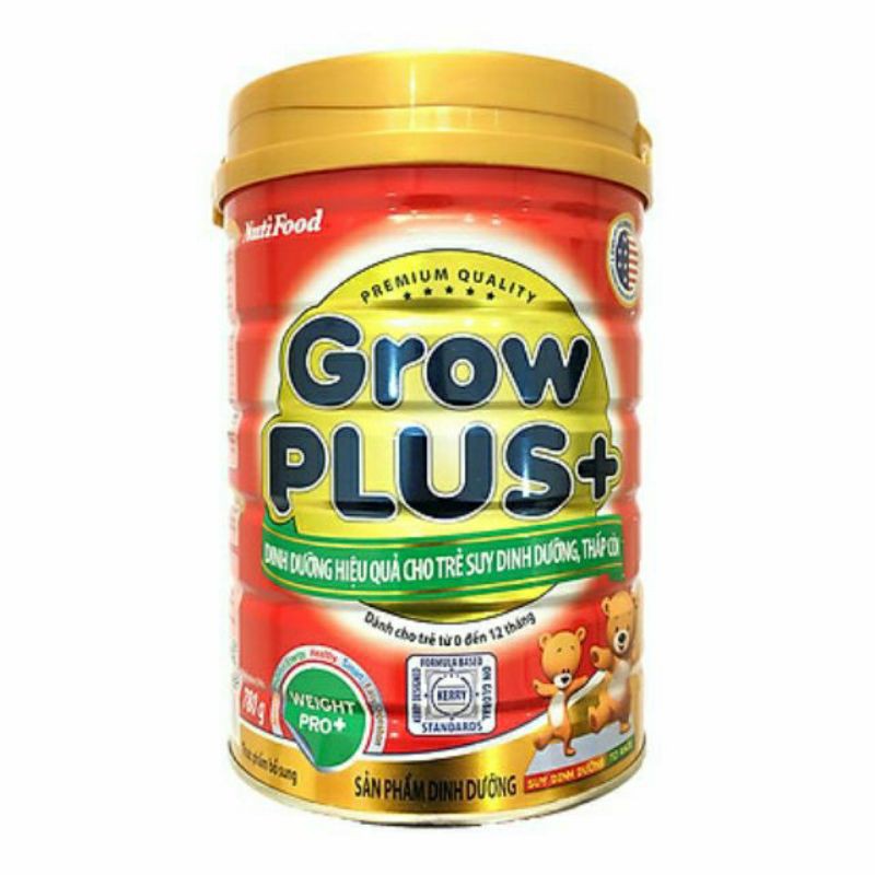 Sữa Nuti Growplus Đỏ dưới 1 tuổi 780g (DATE mới)