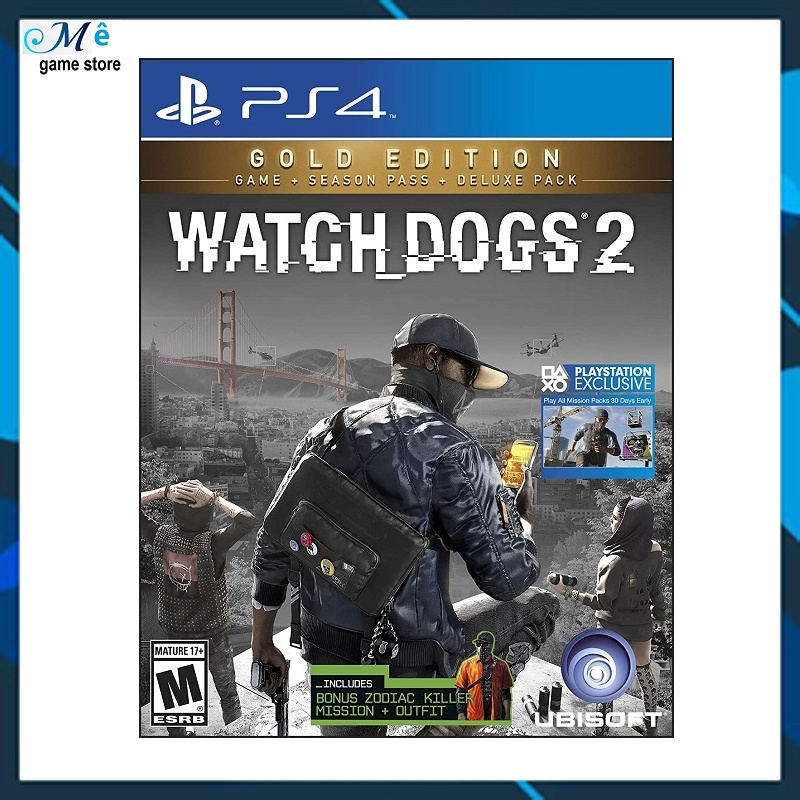 Đĩa game PS4 Watch Dogs 2 Gold Edition