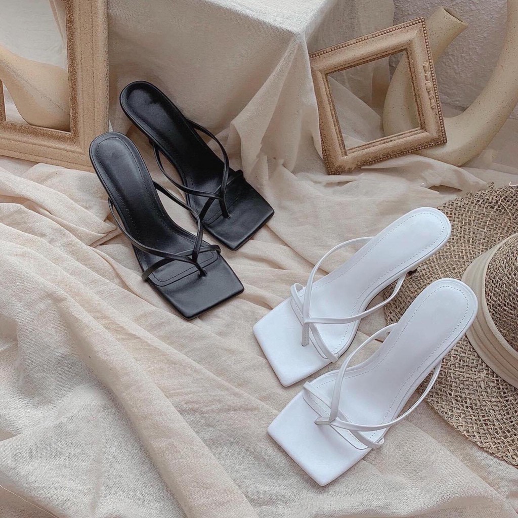 Guốc sandal sỏ ngón gót nhọn 7cm hàng đẹp - g97