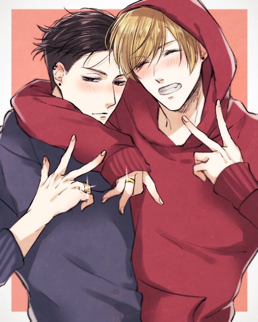Combo 5 poster otayuri yuri on lce couple khổ a4 mẫu khác nhau